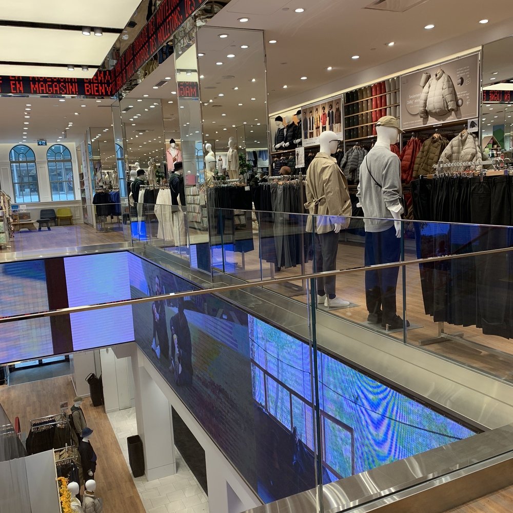 Uniqlo - View from the second floor. - Children's Clothing Near Me - Montreal, Quebec Uniqlo - View from the second floor. - Children's Clothing Near Me - Montreal, Quebec
