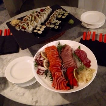 THE LOBBY LOUNGE & RAWBAR - Assorted sashimi platter with assorted sushi - Lounges Near Me - Vancouver, British Columbia THE LOBBY LOUNGE & RAWBAR - Assorted sashimi platter with assorted sushi - Lounges Near Me - Vancouver, British Columbia