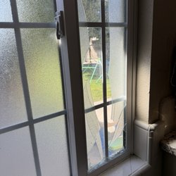 Madtown Glass - Broken Window before Madtown Glass repair