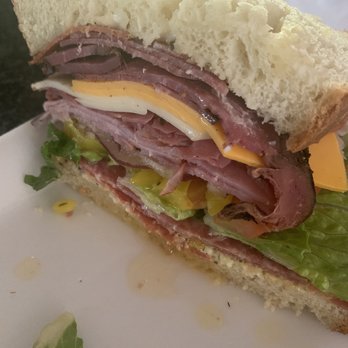 The Meat Slicer - The Italian.   Just to show you the stacked meats and cheeses! - Delis Near Me - Apache Junction, Arizona
