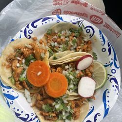 Taqueria Alberto's - The plate. Those carrots are good. Not crunchy but soft and full of flavor