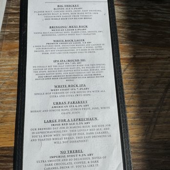 White Rock Brewing - Beer Tap List - Brewpubs Near Me - Dallas, Texas White Rock Brewing - Beer Tap List - Brewpubs Near Me - Dallas, Texas