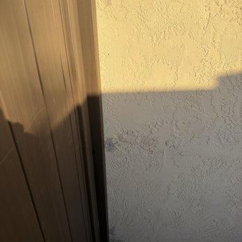 MD Golden Builders - Drilled holes in wrong place and sloppy repair only after being told to repair it by us. - General Contractors Near Me MD Golden Builders - Drilled holes in wrong place and sloppy repair only after being told to repair it by us. - General Contractors Near Me