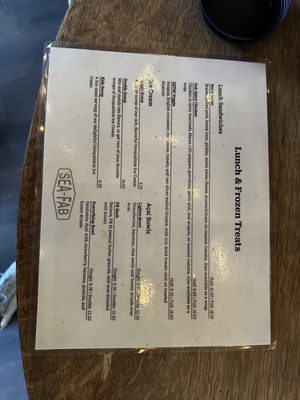 Menu photo 1 Seafab Cafe Seattle, WA Menu photo 1 Seafab Cafe Seattle, WA