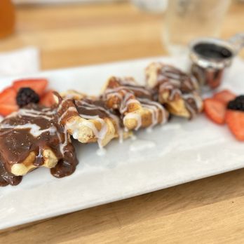 Syrup - Norman - Cinnamon Roll Waffles - Breakfast & Brunch Near Me - Norman, Oklahoma Syrup - Norman - Cinnamon Roll Waffles - Breakfast & Brunch Near Me - Norman, Oklahoma