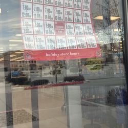 Ross Dress for Less - Jan 1st hours say 9am, show up at 9:24am Jan 1st and they are closed. If they aren't going to follow the sign then they need to change it
