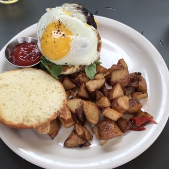 Moreland's Tavern - Breakfast burger on Saturday May 11, 2019. The bun was fantastic, potatoes cooked perfect and the burger delicious.. - American Near Me - Washington, DC, District of Columbia Moreland's Tavern - Breakfast burger on Saturday May 11, 2019. The bun was fantastic, potatoes cooked perfect and the burger delicious.. - American Near Me - Washington, DC, District of Columbia