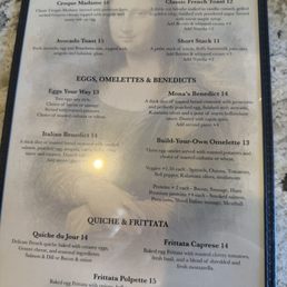 Here's the weekend brunch menu and my Italian Benedict Here's the weekend brunch menu and my Italian Benedict