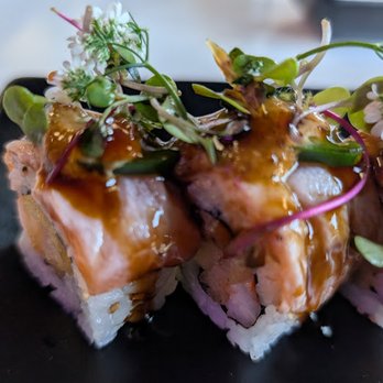 Tsunami Modern Cuisine - Close-up of the O.M.G. Roll - Sushi Bars Near Me - Santee, California Tsunami Modern Cuisine - Close-up of the O.M.G. Roll - Sushi Bars Near Me - Santee, California