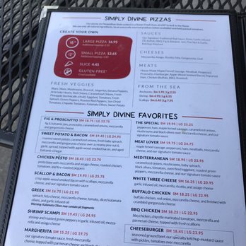 Simply Divine - Menu - Pizza Near Me - Falmouth, Massachusetts