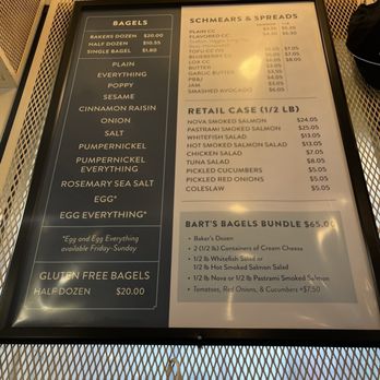 Bart's Bagels - Menu - Bagels Near Me - Philadelphia, Pennsylvania Bart's Bagels - Menu - Bagels Near Me - Philadelphia, Pennsylvania