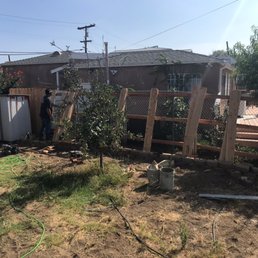 BEFORE (diff company did fence)