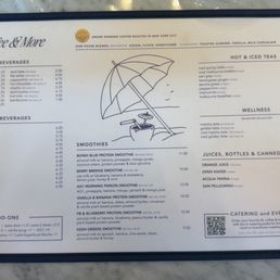 Drink menu Drink menu