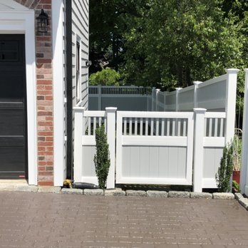 Imperial Fence - Gray/white vinyl fence - Fences & Gates Near Me - Tewksbury, Massachusetts Imperial Fence - Gray/white vinyl fence - Fences & Gates Near Me - Tewksbury, Massachusetts