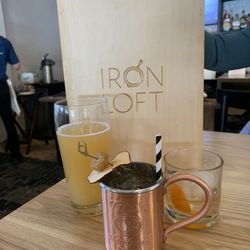 Iron Loft - Special cinnamon, apple cider mule, very fresh cocktails delicious alongside a custom crafted Mezcal drink.