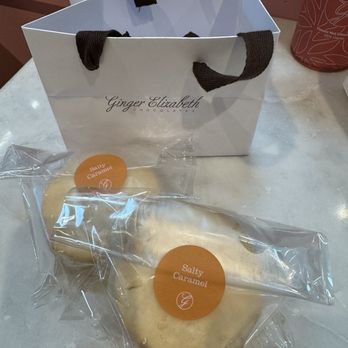 Ginger Elizabeth Chocolates - Salty Caramel Frozen Macaron Sandwich - Macarons Near Me - Sacramento, California Ginger Elizabeth Chocolates - Salty Caramel Frozen Macaron Sandwich - Macarons Near Me - Sacramento, California