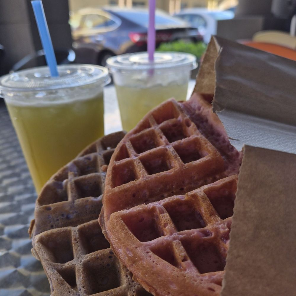 Nuoc Mia Vien Dong 2 - strawberry & taro waffle, #4 & #5 - Desserts Near Me - San Jose, California Nuoc Mia Vien Dong 2 - strawberry & taro waffle, #4 & #5 - Desserts Near Me - San Jose, California