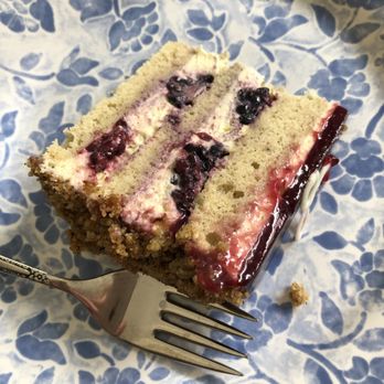 Verzenay - Bergamot Tea (Earl Gray) with Black Raspberries Cake. - Desserts Near Me - Chicago, Illinois