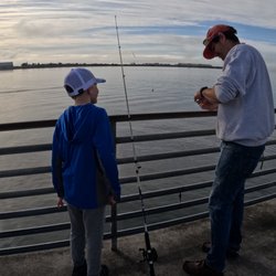 Nick was so helpful & did all the yucky stuff but still had the kids hold the fish & throw them back!