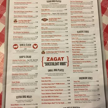 Armadillo Willy's BBQ - Menu as of October 14, 2016 - Barbeque Near Me - Dublin, California