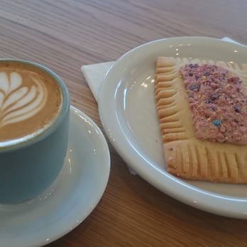 Merit Coffee - Cortado and pop tart - Coffee & Tea Near Me - San Antonio, Texas
