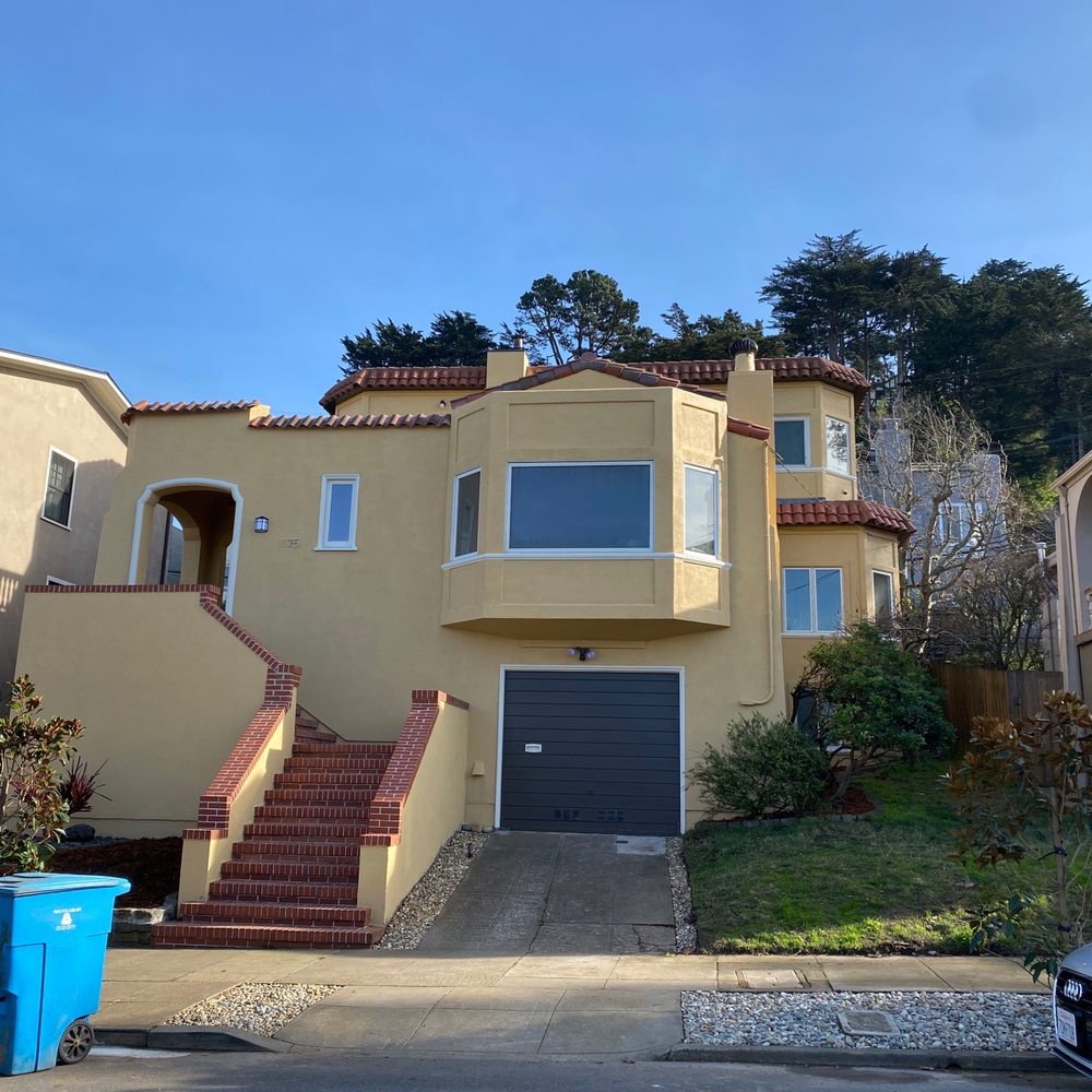 Complete exterior paint job. Complete exterior paint job.