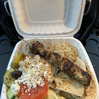 Athens Grill - Chicken Souvlaki Platter - Greek Near Me - Gaithersburg, Maryland