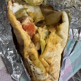 Spicy Crunchy Shawarma Wrap