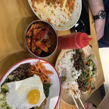 K Style Kitchen - Kimchi fried rice, cucumber kimchi, spicy beef bulgogi and beef bimibop - Korean Near Me - Albuquerque, New Mexico