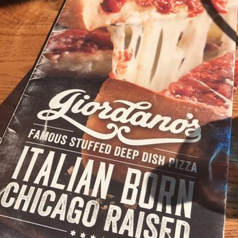 Giordano's - Menu - Pizza Near Me - Chicago, Illinois