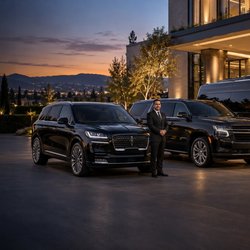 Black Chauffeur Limo Service - Silicon Valley Chauffeur Service by Black Chauffeur Limo Service with Luxury Sedan, Chevrolet Suburban LT SUV and Mercedes Sprinter Vans