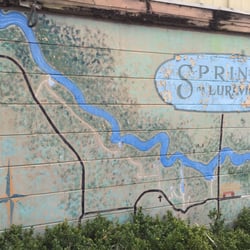 Spring mural on the side of the Luraville Country Store.