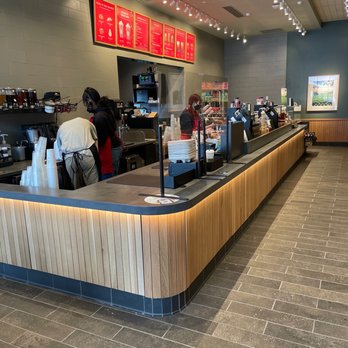 Starbucks - a coffee shop counter with people working - Coffee & Tea Near Me - Pittsburgh, Pennsylvania