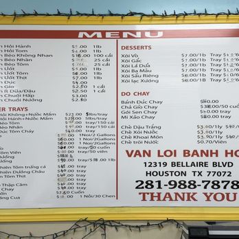 Van-Loi Bakery - Menu July 2026 - Bakeries Near Me - Houston, Texas Van-Loi Bakery - Menu July 2026 - Bakeries Near Me - Houston, Texas