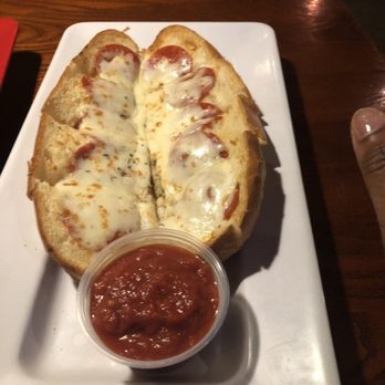 Mellow Mushroom - Pepperoni garlic cheesy bread - Pizza Near Me - Durham, North Carolina Mellow Mushroom - Pepperoni garlic cheesy bread - Pizza Near Me - Durham, North Carolina