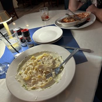 Toscana Italian Kitchen - Chicken Fettuccini Alfredo and Mom's Lasagna. - Italian Near Me - Myrtle Beach, South Carolina
