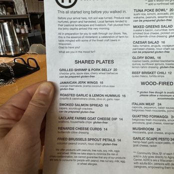 Hinterland Brewery - New American Near Me - Green Bay, Wisconsin Hinterland Brewery - New American Near Me - Green Bay, Wisconsin