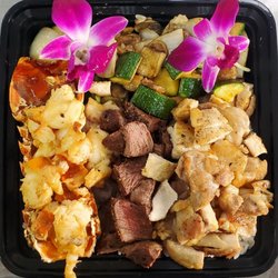 Yoi Hibachi - Yoi Premium Trio. Chicken, Filet Mignon and Lobster