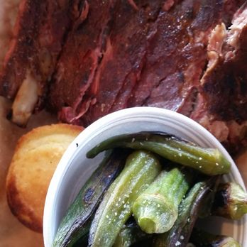 Sugar's Ribs - Half rack of spare ribs, grilled okra - Barbeque Near Me - Chattanooga, Tennessee Sugar's Ribs - Half rack of spare ribs, grilled okra - Barbeque Near Me - Chattanooga, Tennessee