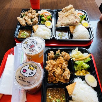 Vivi Bubble Tea - two trays of food on a table - Bubble Tea Near Me - Plano, Texas