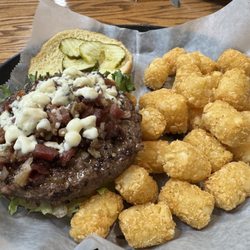 Trails End Restaurant - Bacon Blue Cheese Burger