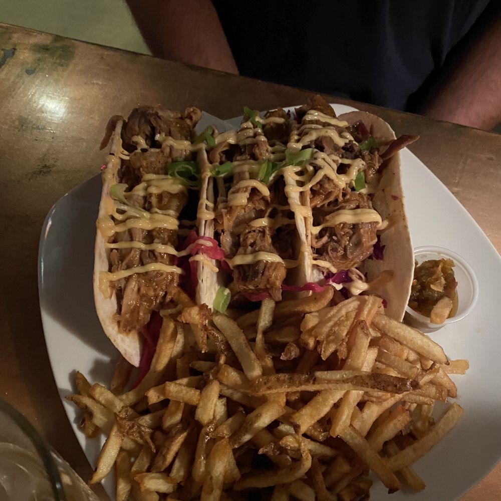 Taco with fries