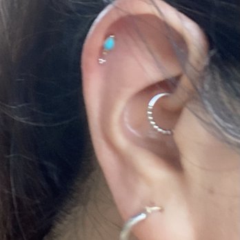 Honolulu Piercing Company - 2 helix piercings - Piercing Near Me - Honolulu, Hawaii