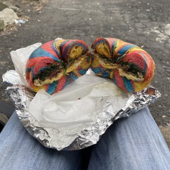 Bagel Train - BEC on a rainbow - Bagels Near Me - Suffern, New York