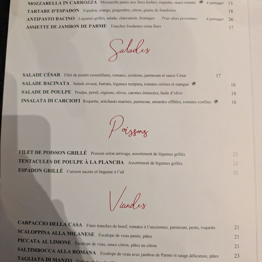 Bacino - French Near Me - Paris, 75 Bacino - French Near Me - Paris, 75