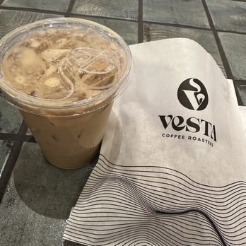 Vesta Coffee Roasters - Iced latte and pain au chocolat - Coffee & Tea Near Me - Las Vegas, Nevada