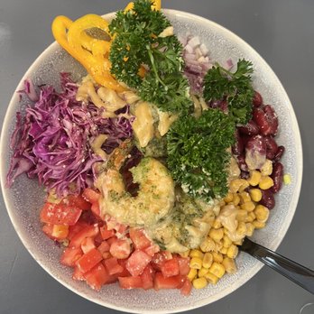 The Bowl Bazaar - a variety of vegetables in a bowl - Mediterranean Near Me - Naples, Florida