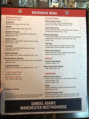 Menu photo 5 Sam Adams Brewhouse Manchester, NH Menu photo 5 Sam Adams Brewhouse Manchester, NH