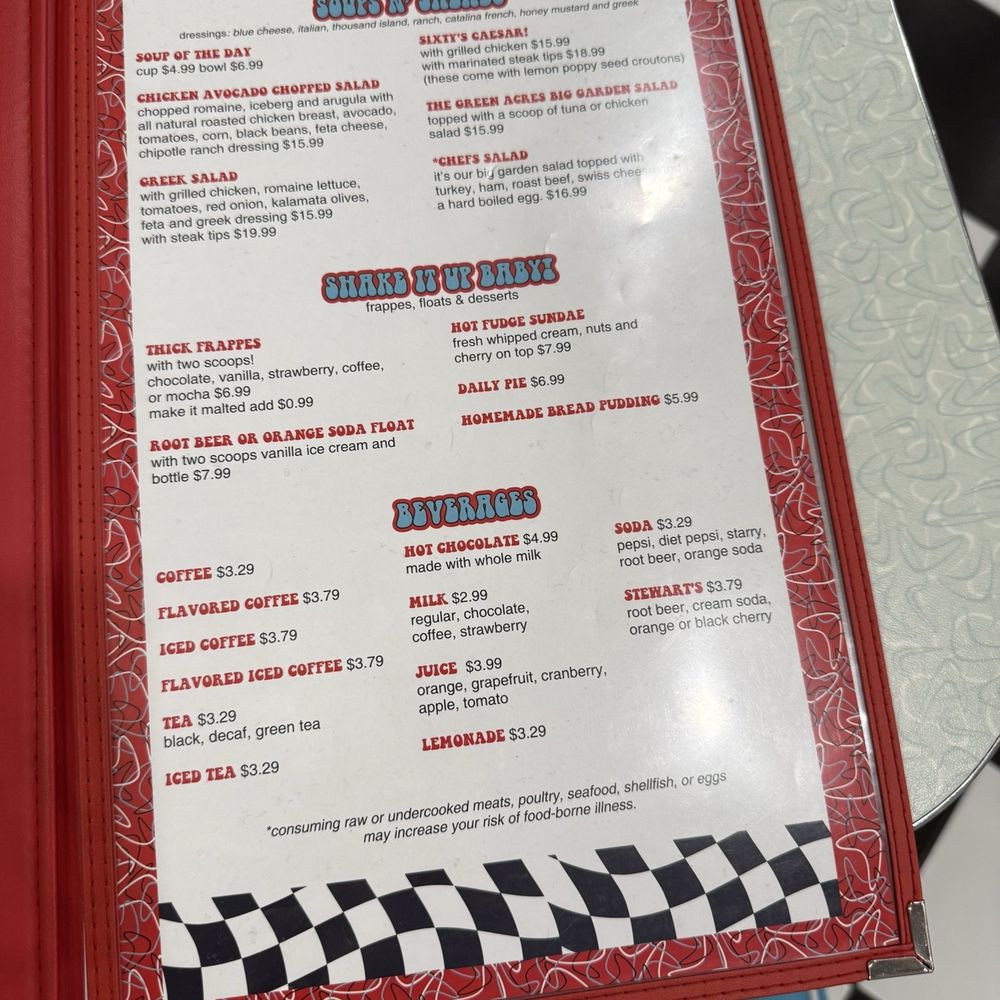 The Sixties Diner - Menu - Diners Near Me - Norwood, Massachusetts The Sixties Diner - Menu - Diners Near Me - Norwood, Massachusetts