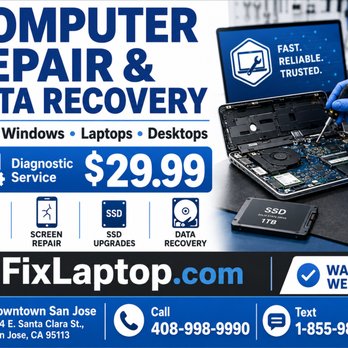 Fix Laptop - ad - Electronics Repair Near Me - San Jose, California Fix Laptop - ad - Electronics Repair Near Me - San Jose, California